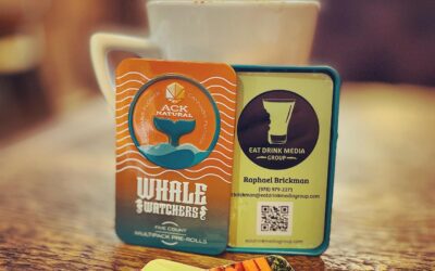 Using my tin design @acknatural pre rolls for my business cards.