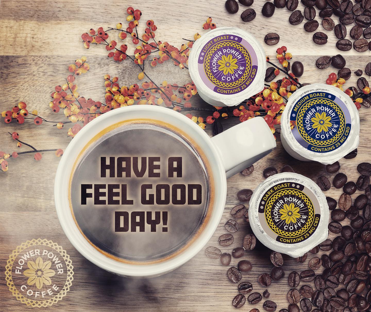 We loved branding our favorite morning drink @flowerpowercbdcoffee 

CBD coffee is here and Flower Power Coffee knows how to make it delicious and exact amount in each cup, nobody can say that without lying. They test theirs and the others all the time. 

Flowerpowercoffee.com
