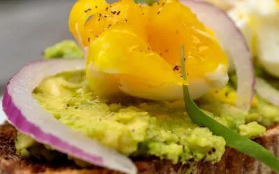 Photos of avocado toast on sourdough bread