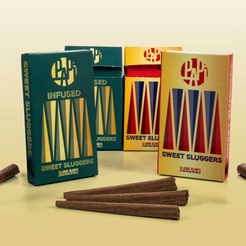 | Eat Drink Media Group cannabis packaging design agency: papi cannabis packaging